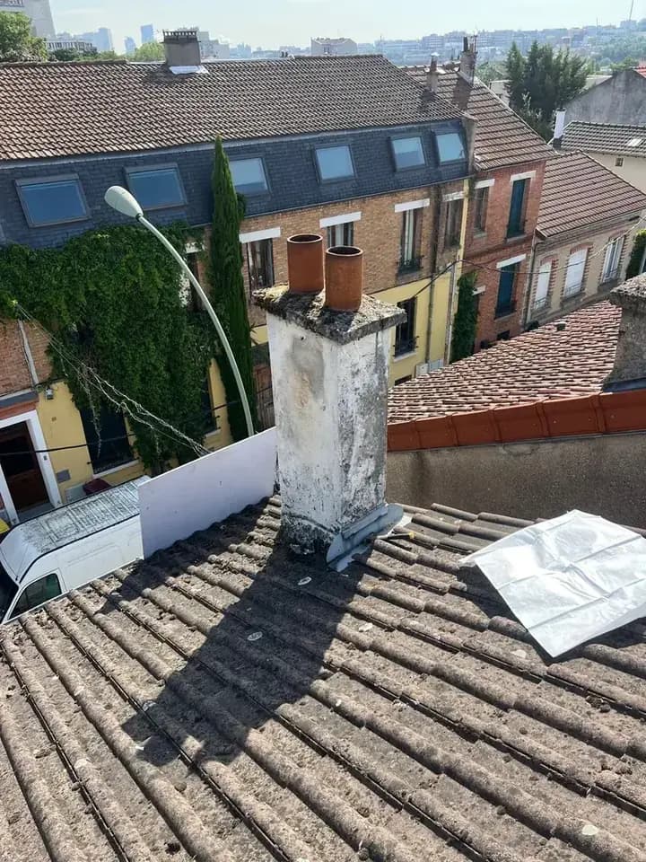 Travaux de charpente - avant